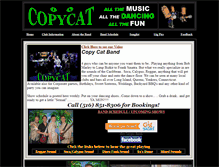 Tablet Screenshot of copycatband.com
